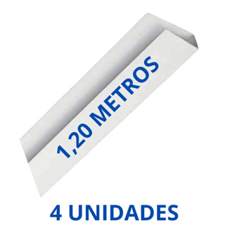 4 Acabamento Rodaforro Meia Cana U de 1,20 metros Para Forro Pvc em Oferta na Shopee