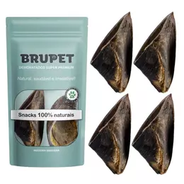 Kit 4 unidades Cascos Bovino Petisco 100% Natural Premium Para Cães Cachorros Brupet