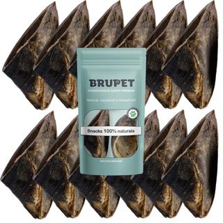 Kit 12 unidades Cascos Bovino Petisco 100% Natural Premium Para Cães Cachorros Brupet