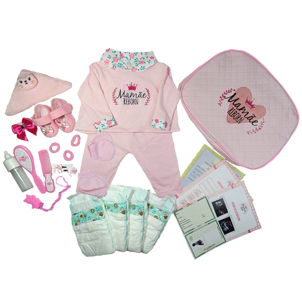Enxoval Bebê Reborn Realista - 25 Acessórios em Oferta na Shopee