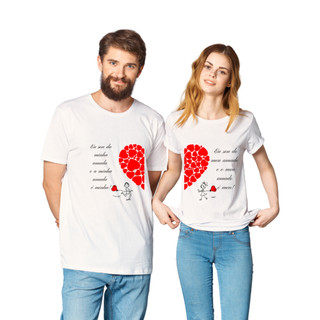 Camiseta Personalizada Casal dia dos namorados de Sublimação