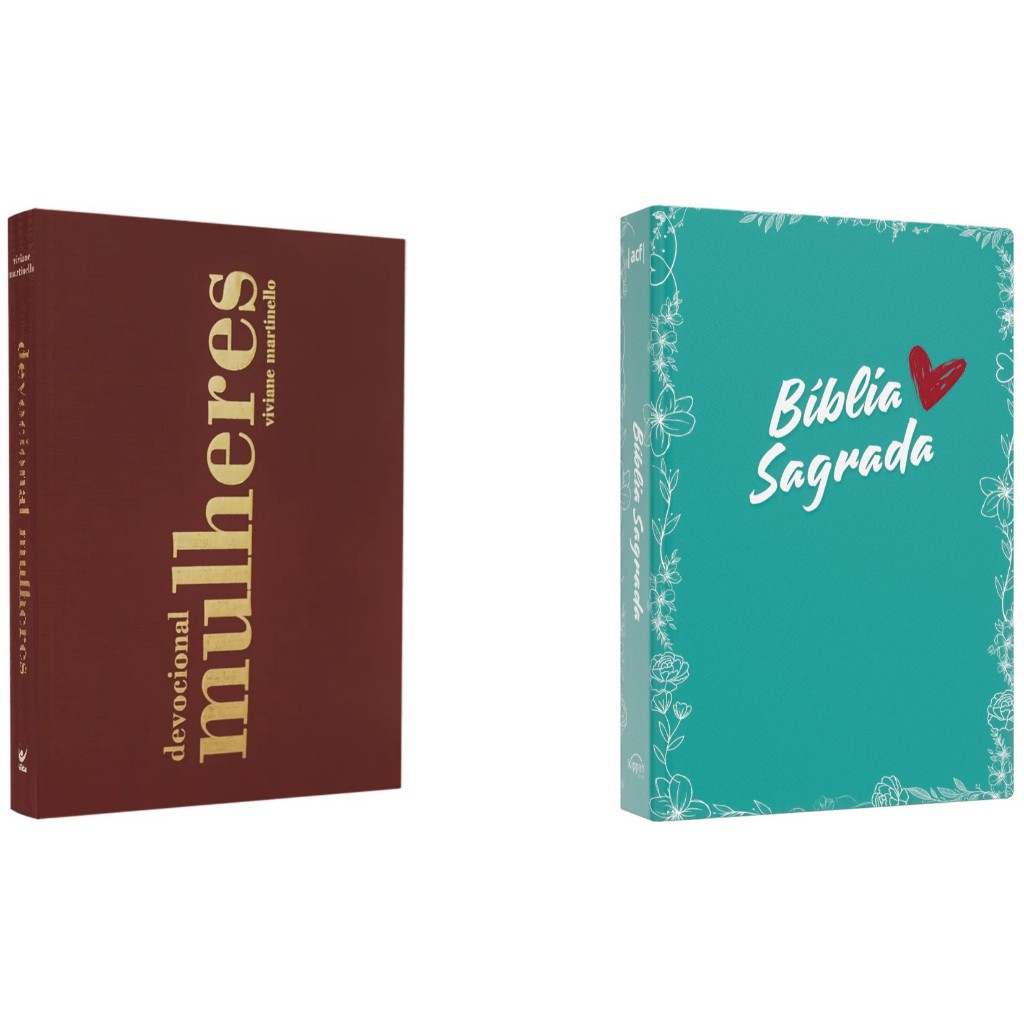Kit Devocional Mulheres + Bíblia Sagrada ACF | Garota Segundo Coração de Deus em Oferta na Shopee