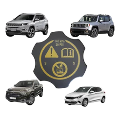 Tampa Reservatório Água Radiador Fiat Toro Argo Compass Jeep RAm Mobi Argo Cronos Pulse Strada 2017