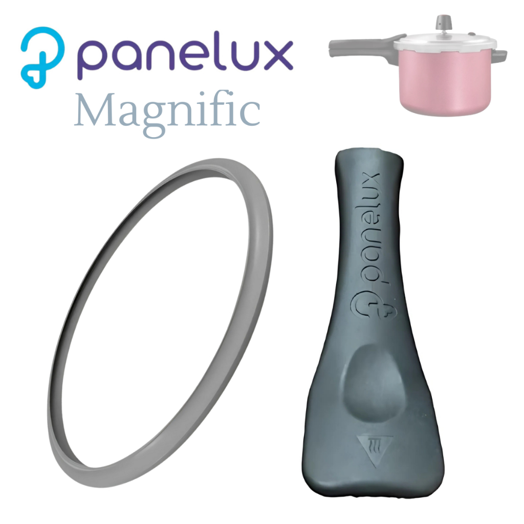 Kit Borracha Anel Vedação + Cabo De Cima Panela De Pressão Panelux Magnific 4,5L