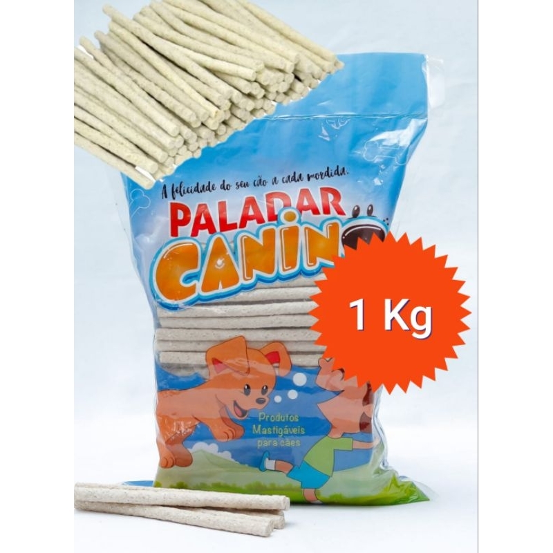 Osso Comestível P/cães Paladar 1 Kg Palito 6mm em Oferta na Shopee