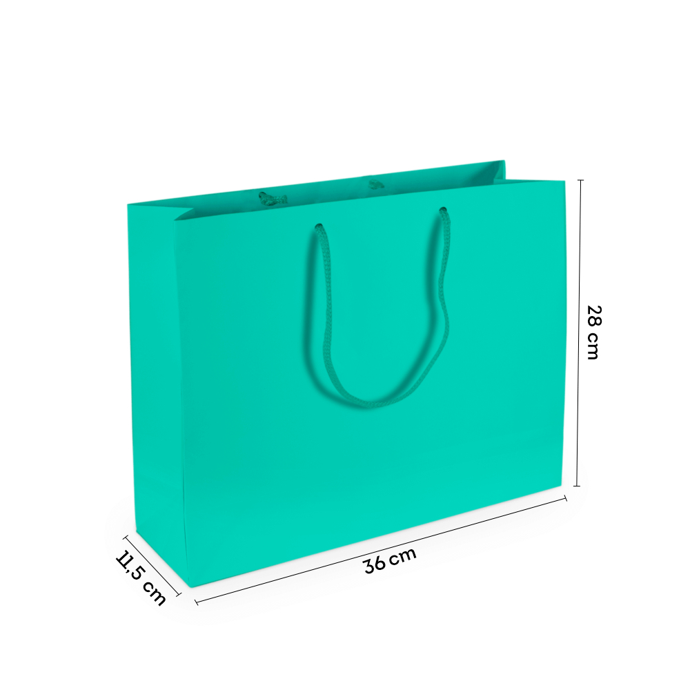 Sacola Papel M Média Tiffany 36x28x11,5 cm 20 Unidades