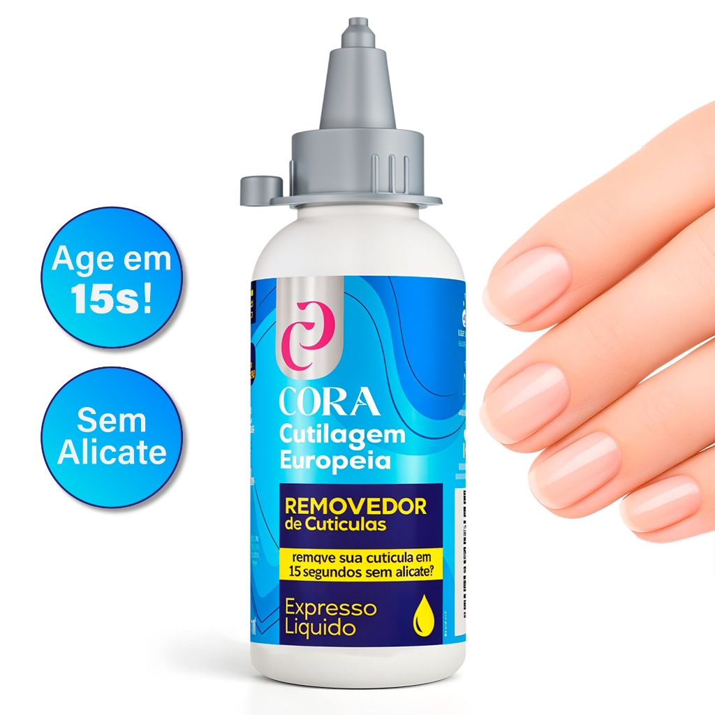 Removedor Cutícula 15 Segundos Kinq Expresso Líquido Cutilagem Europeia Sem Usar Alicate 100m - Cora em Oferta na Shopee