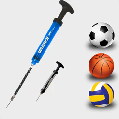 Bomba De Ar Kagiva Encher Calibrar Bola Bombinha Futsal Vôlei Futebol Basquete Dupla Ação + Agulha