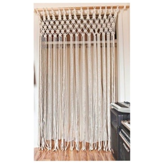 cortina boho artesanal macrame enfeite portas e janelas em Oferta na Shopee