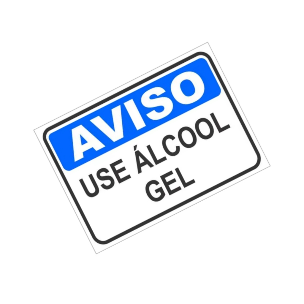 Placa Aviso Use Álcool Gel Para Condomínio Cozinha Bar Estabelecimentos Utilidades