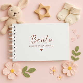 Livro do Bebê Personalizado | Diário do Bebê | Minimalista em Oferta na Shopee