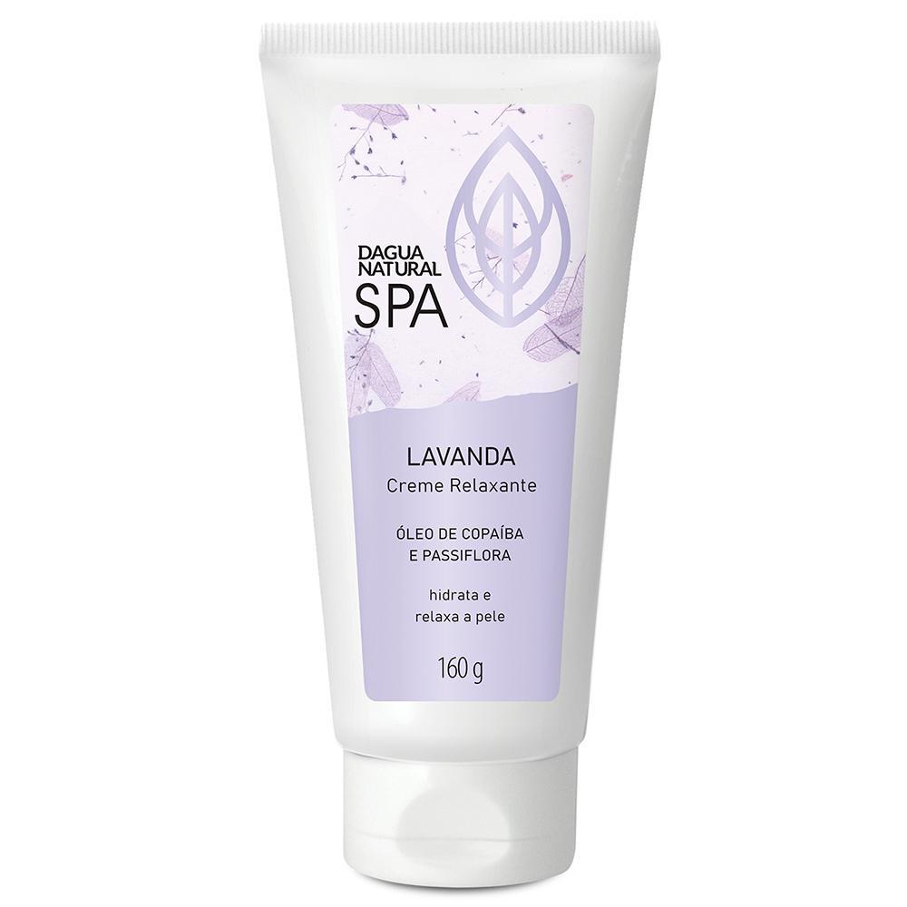 Creme Relaxante Dagua Natural Spa 160g Lavanda Óleo de Copaíba e Passiflora