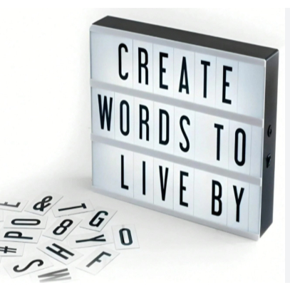 Luminária Letreiro Quadro Led Mensagem Light Box em Oferta na Shopee