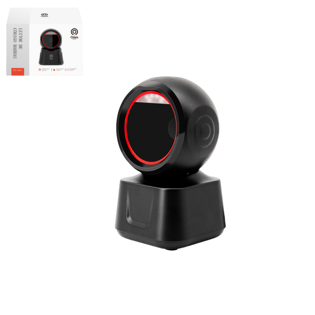 Leitor De Código De Barras Com Sensor 1D E 2D Qr Code Scanner De Mesa Com Usb Alerta Sonora em Oferta na Shopee