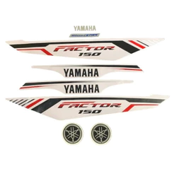 Faixa Jogo Kit Adesivo Compatível Factor 150 2022 Branca