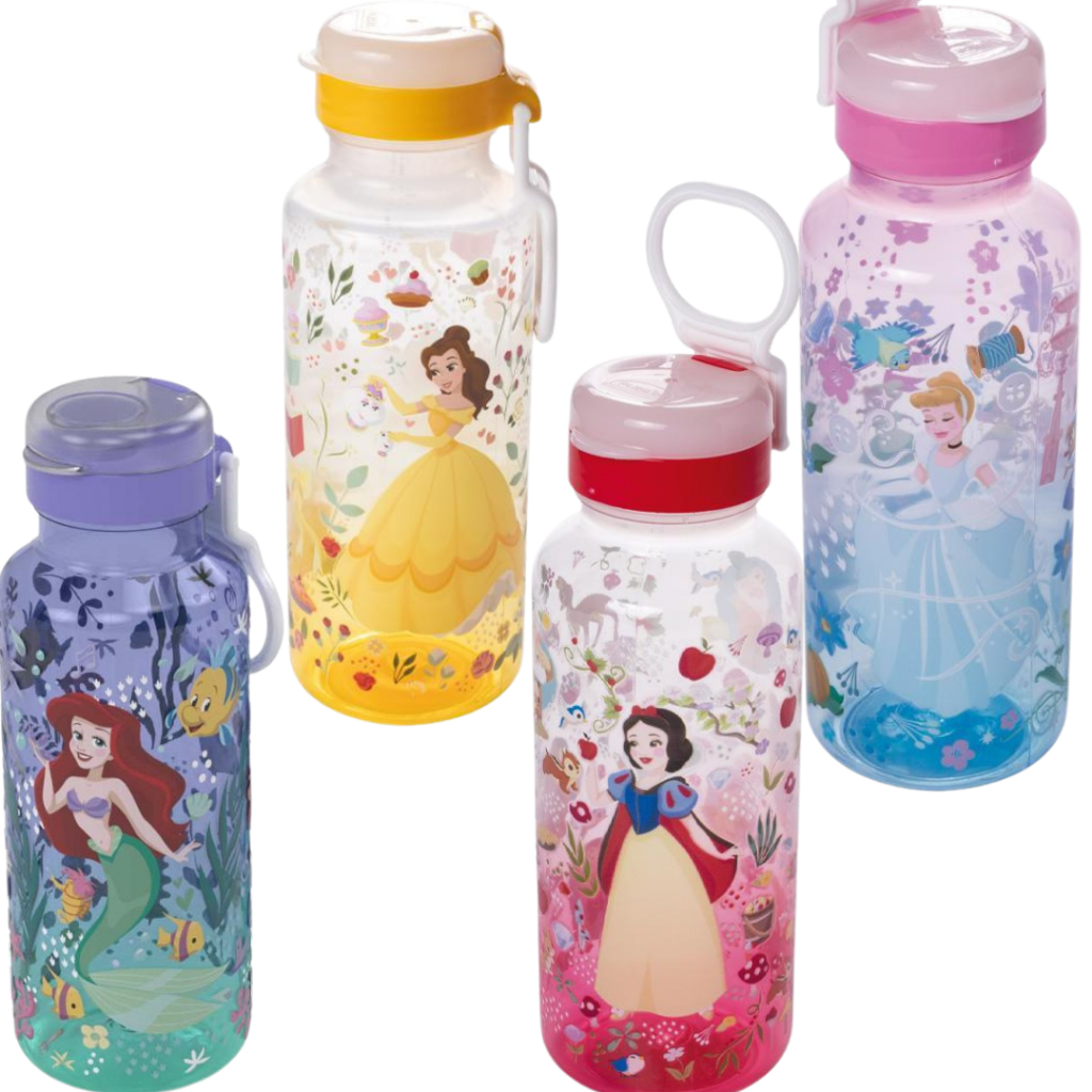 Garrafa Agua Infantil Princesas Disney 600ml em Oferta na Shopee