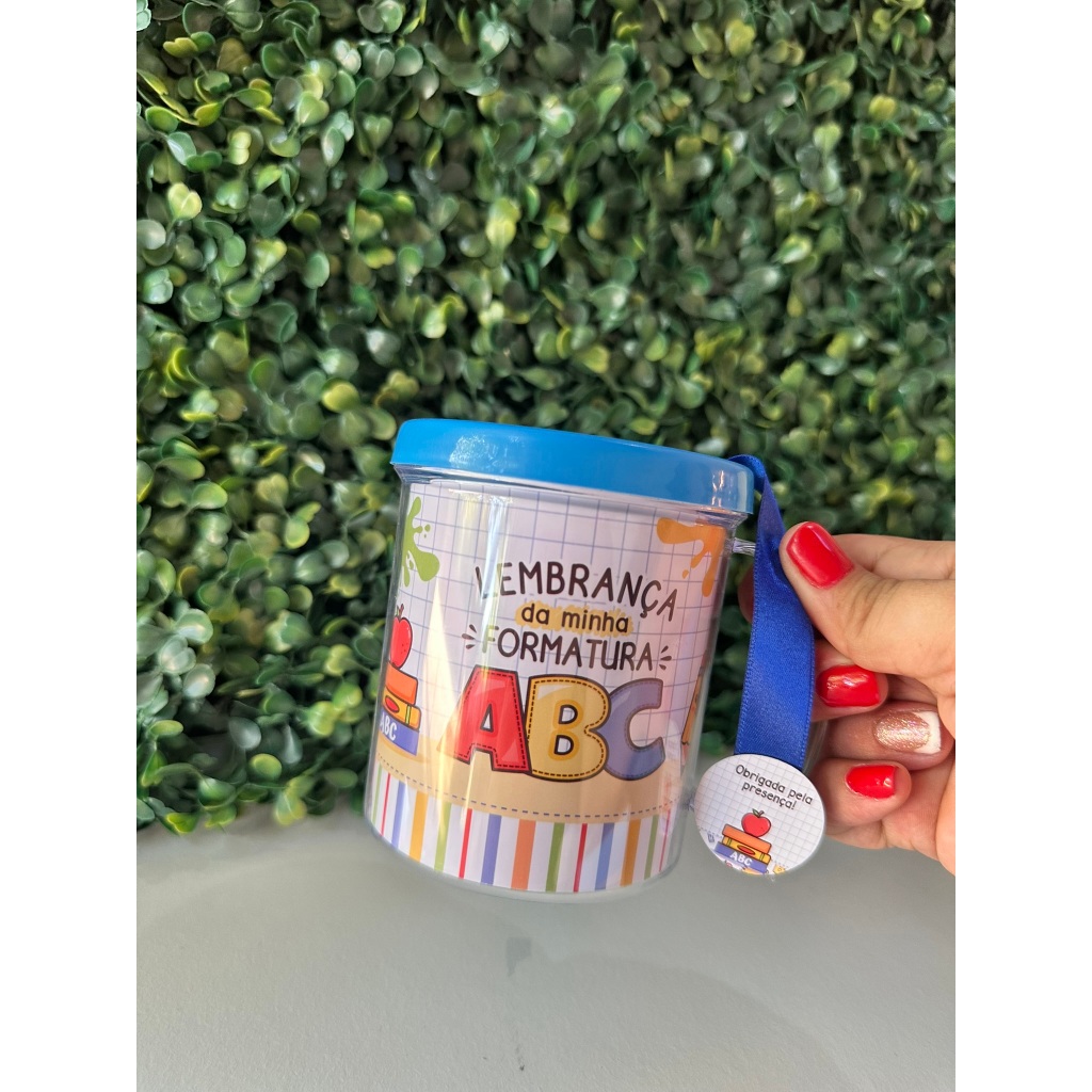 Lembrancinha Caneca Acrilica para ABC personalizada com nome e foto do formando /caneca personalizada para formatura ABC