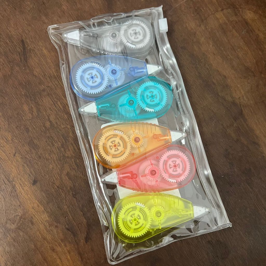 Kit 6 Corretivos Animais Animados Estampas 6m*5mm Cada (Mini Correction Tape) em Oferta na Shopee