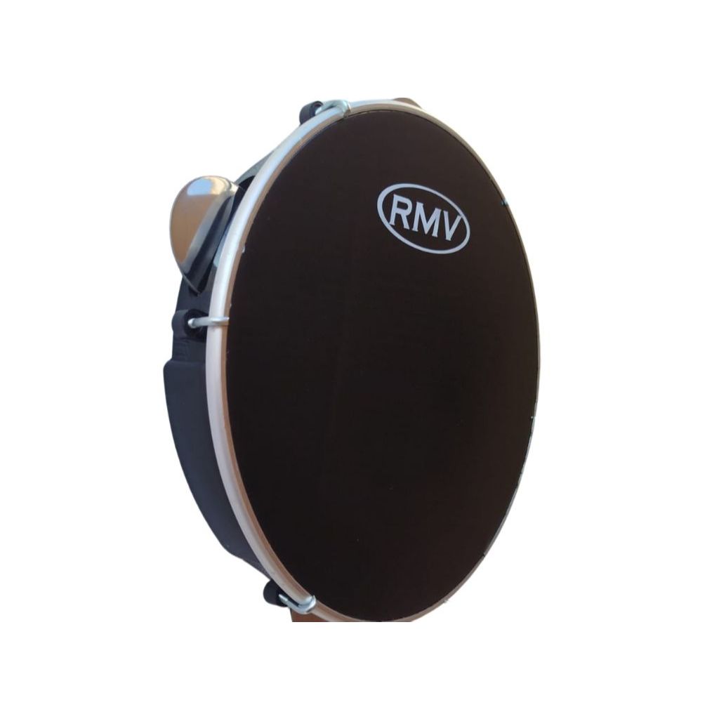 Pandeiro RMV Pele preta com chave de afinação