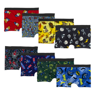 Kit 5 ou 10 Cueca Infantil Box Boxer Menino Personagens Super-Heróis Sublimada em Oferta na Shopee