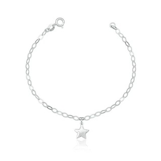 Pulseira de prata 925 com Pingente de Estrela