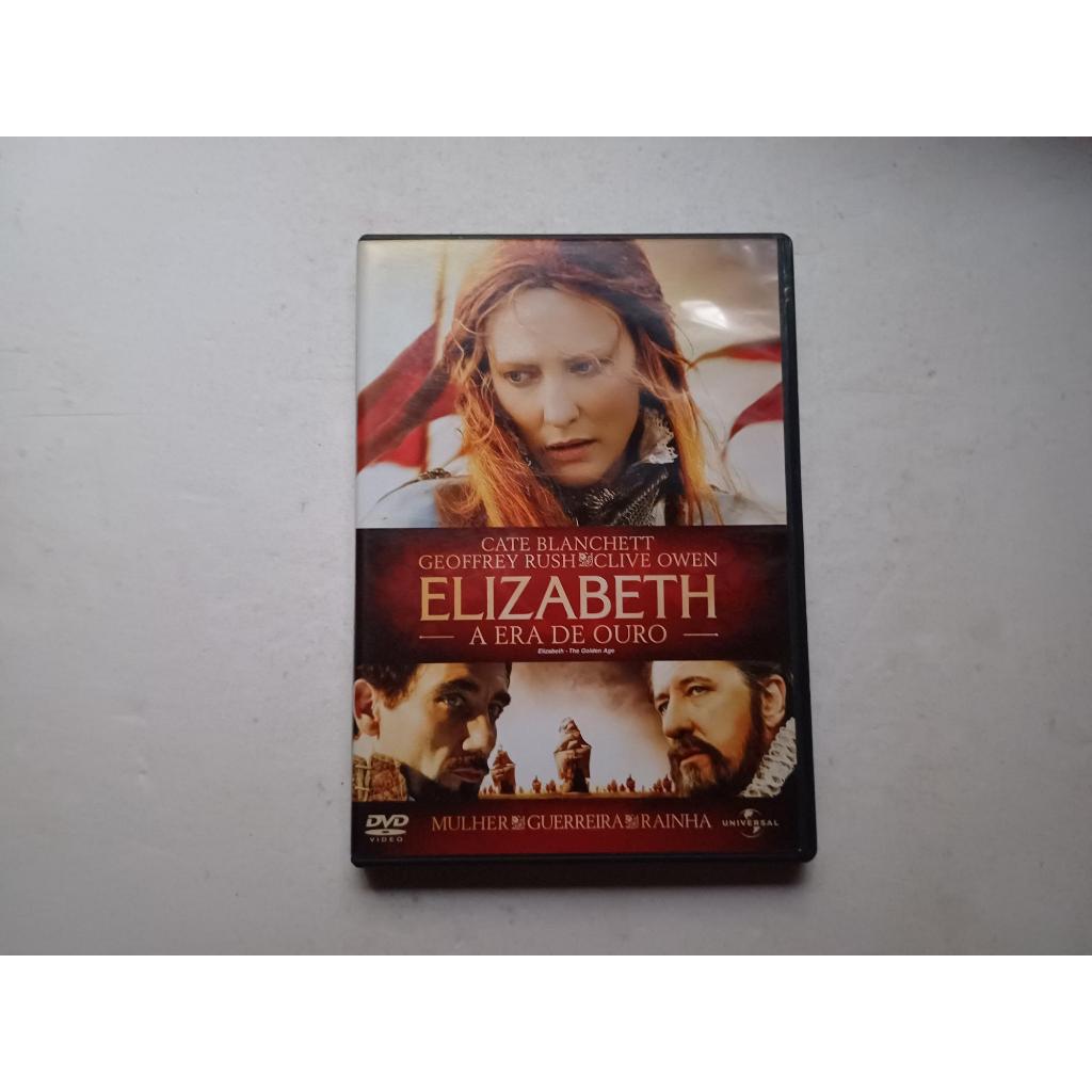 dvd Elizabeth A Era de Ouro - com Cate Blanchett Geoffrey Rush e Clive Owen