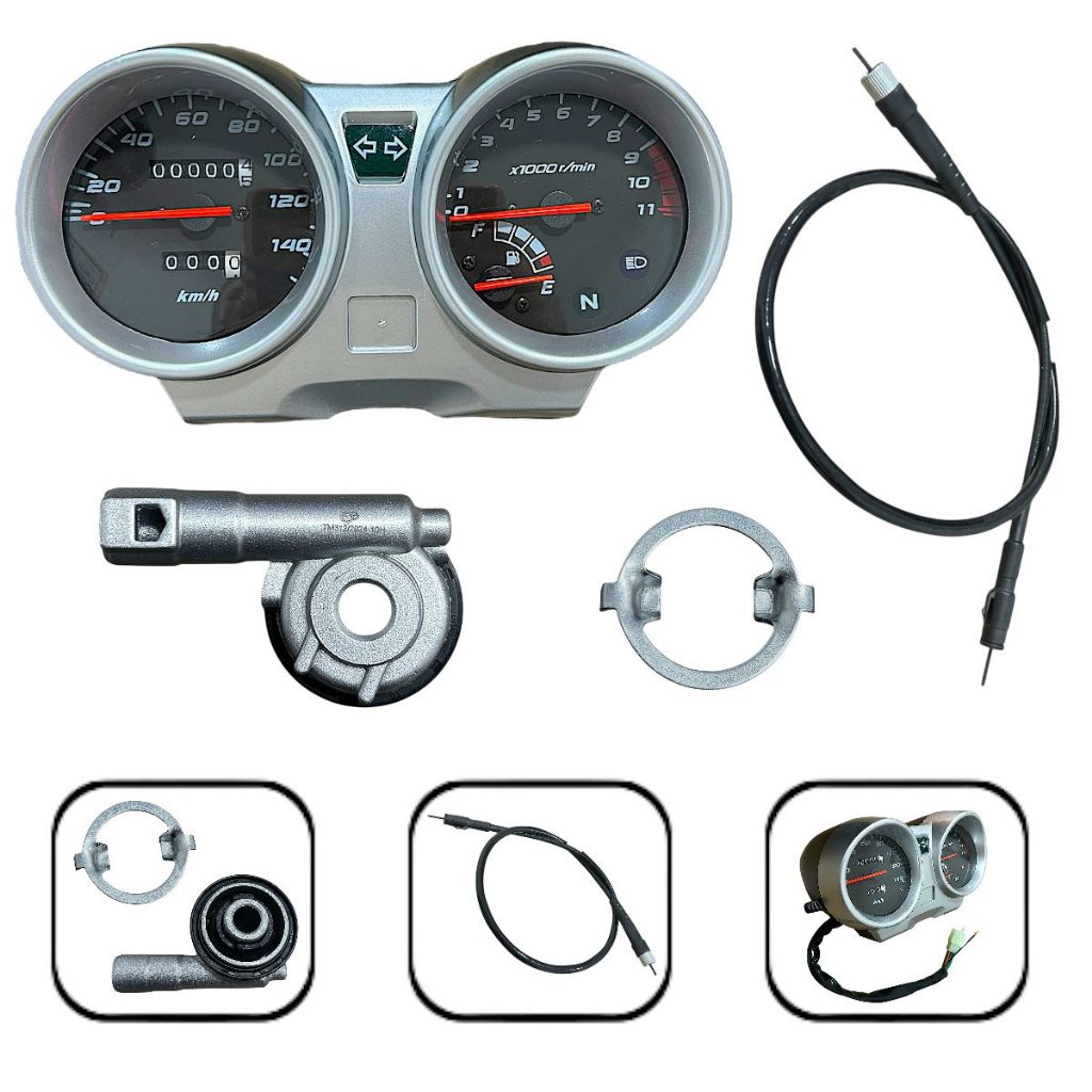 Kit Completo Painel + Engrenagem + Cabo Velocímetro Honda Cg 150 Titan Sport 04 A 08
