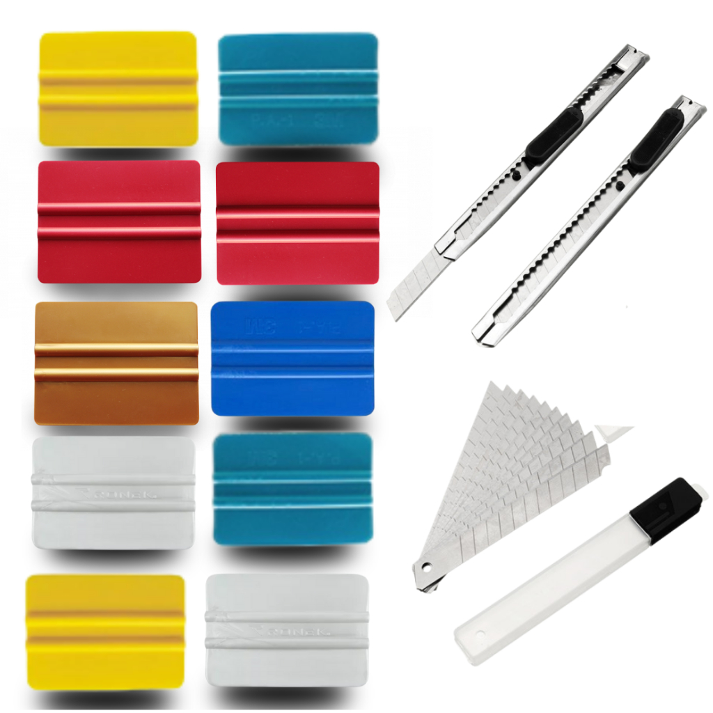 Kit Ferramenta Envelopamento Insulfilm 22pcs Espátulas Papel de Parede Carro Geladeira FIlm