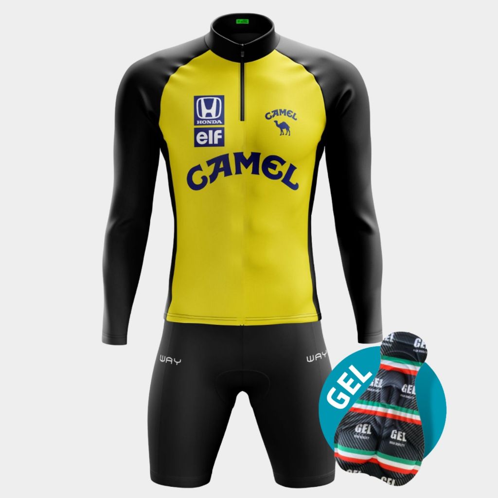 Conjunto Ciclismo Gel Masculino Camisa Bermuda Short Camiseta Roupa Bike Pedal Mtb