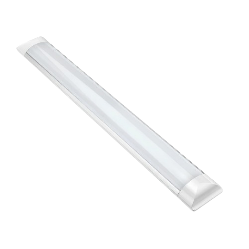 Detalhes do Kit 2 Luminária Tubular Led Slim 36w 120cm 6500k Branco Frio Bivolt 110v/220v