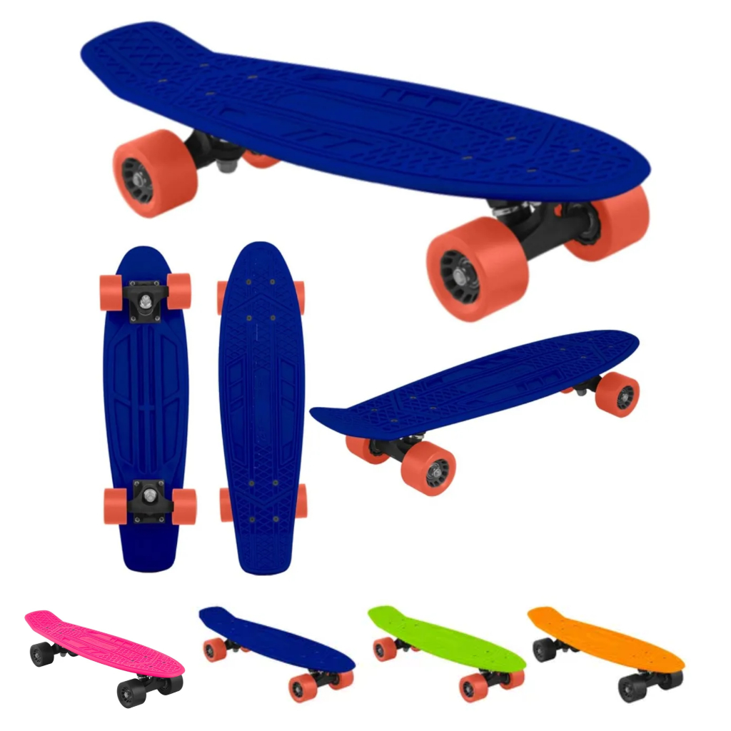 Skate Mini Longboard Cruiser Penny Board Shape 22,8 POL Antiderrapante Rodas TPU Resistente