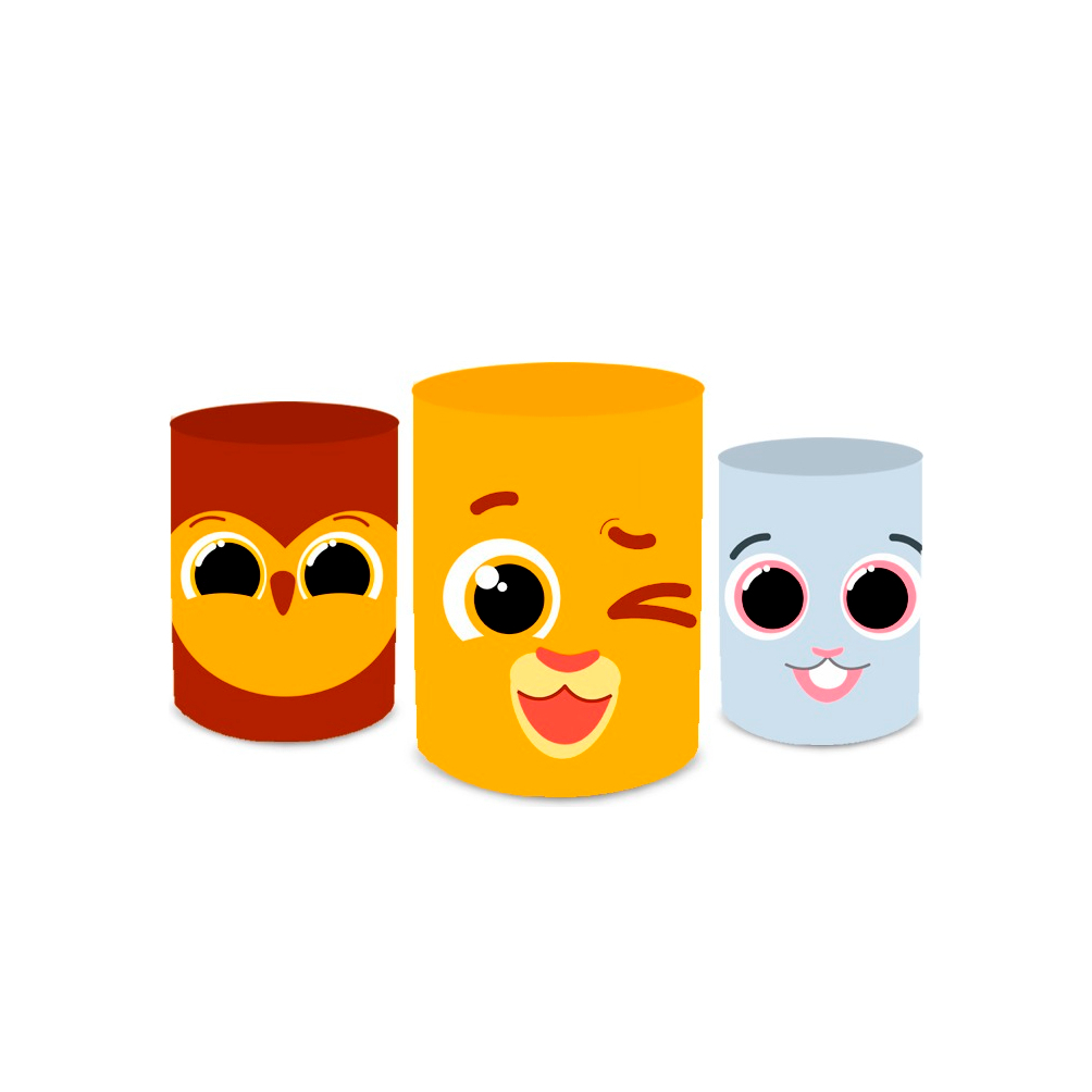 Trio Capa De Cilindro Vest Facil Tema Bolofofo 1