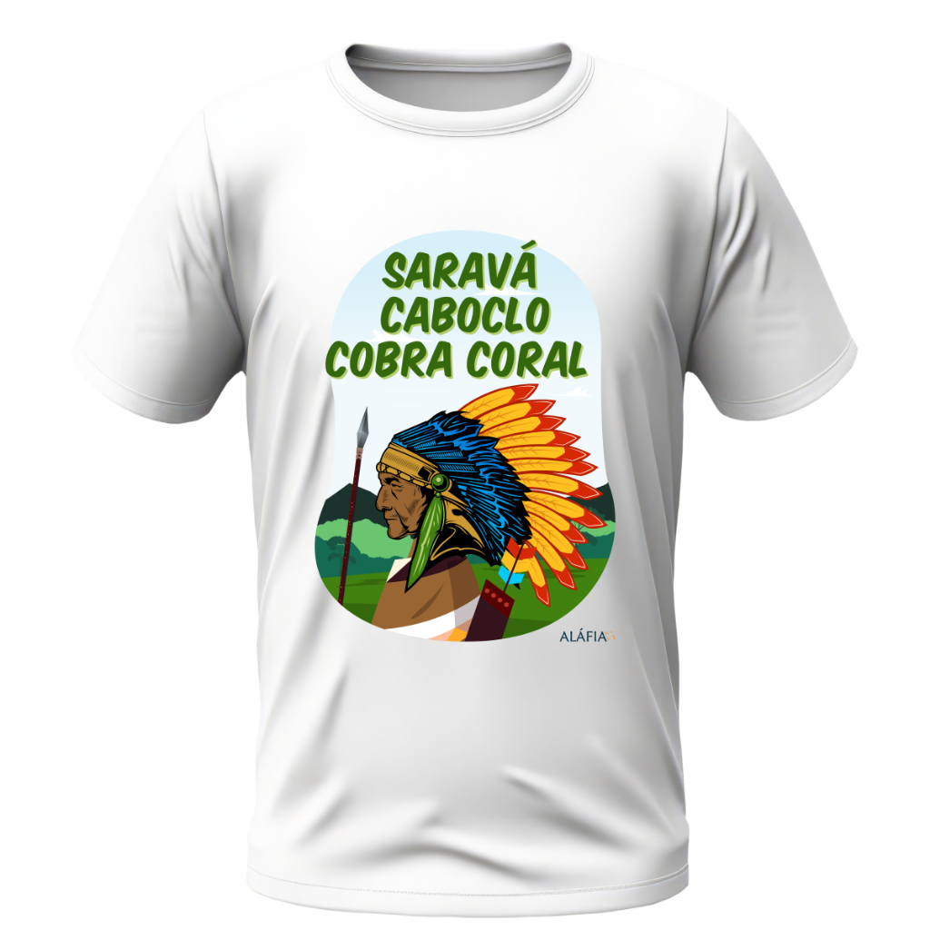 Camisa - Umbanda Candomblé - Aláfia - Caboclo Cobra Coral
