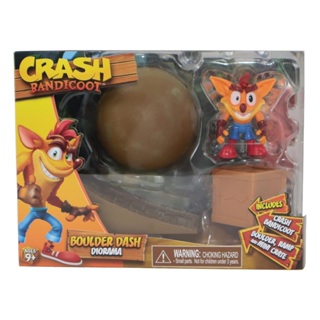 BONECO CRASH BANDICOOT DIORAMA - CRASH BANDICOOT WITH BOULDER (811563) NOVO ORIGINAL em Oferta na Shopee