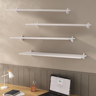 Kit 4 Prateleiras 60cm 25cm de Largura Branco MDP Nichos Decoração Sala Quarto Cozinha Banheiro em Oferta na Shopee