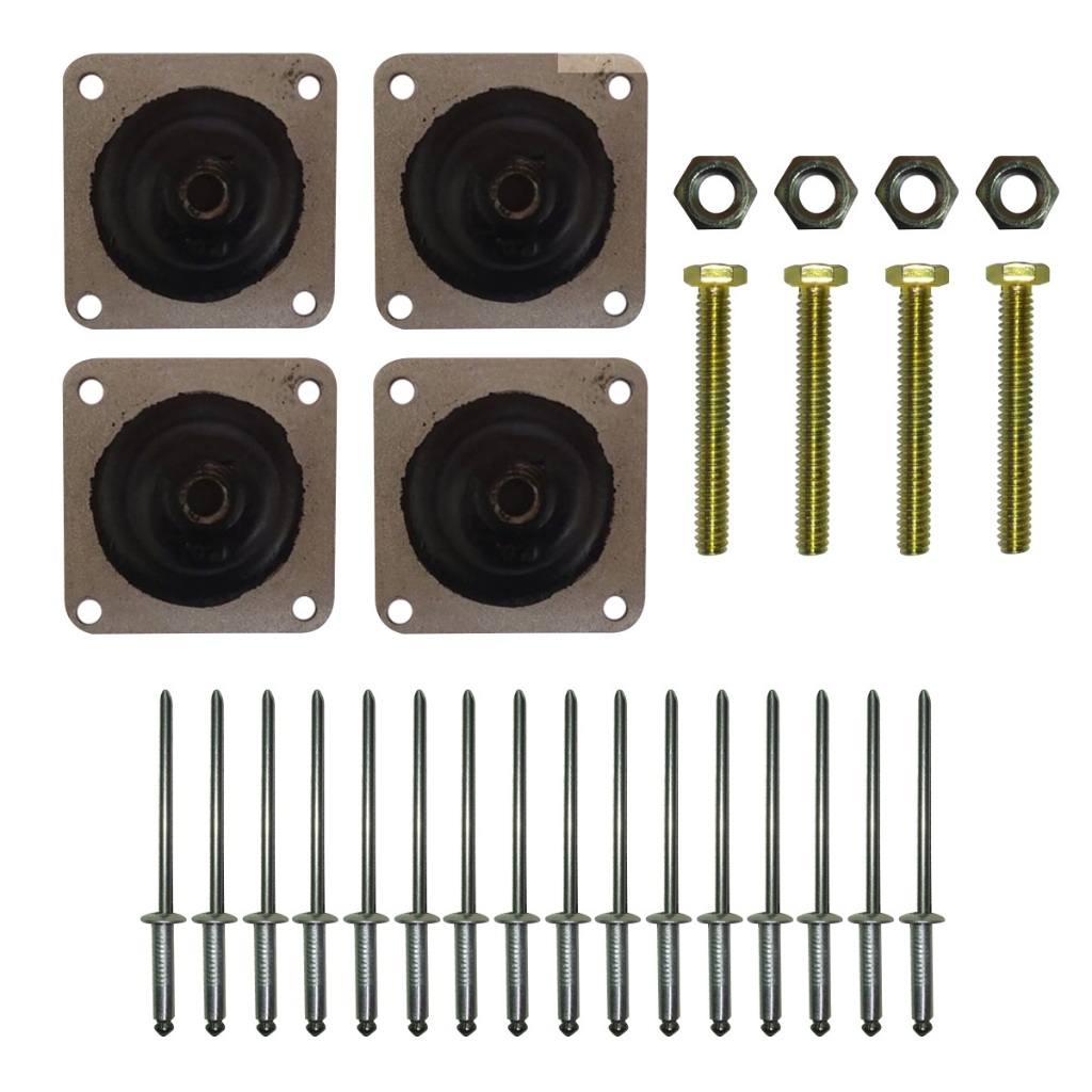 Amortecedor Coxim Painel Trator Massey Ferguson 235/ 250/ 265/ 270/ 275/ 283/ 285/ 290/ 292/ 295/ 296/ 297/ 299 (kit)