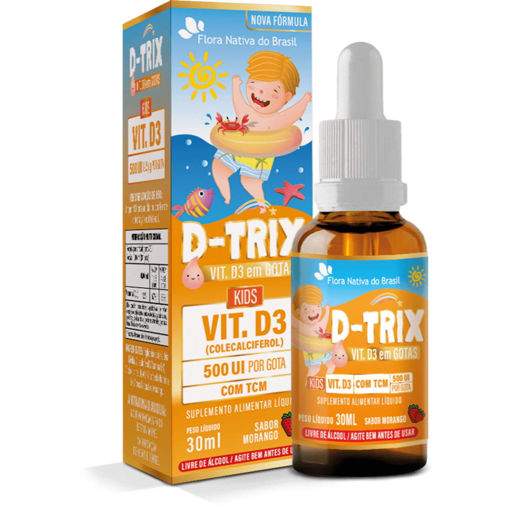 Vitamina D3 Infantil  D-TRIX 500 UI  Em Gotas