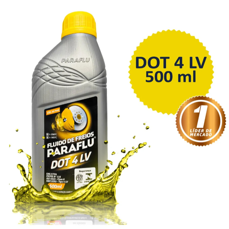 Fluido Óleo De Freio Paraflu Dot 4lv 500ml em Oferta na Shopee