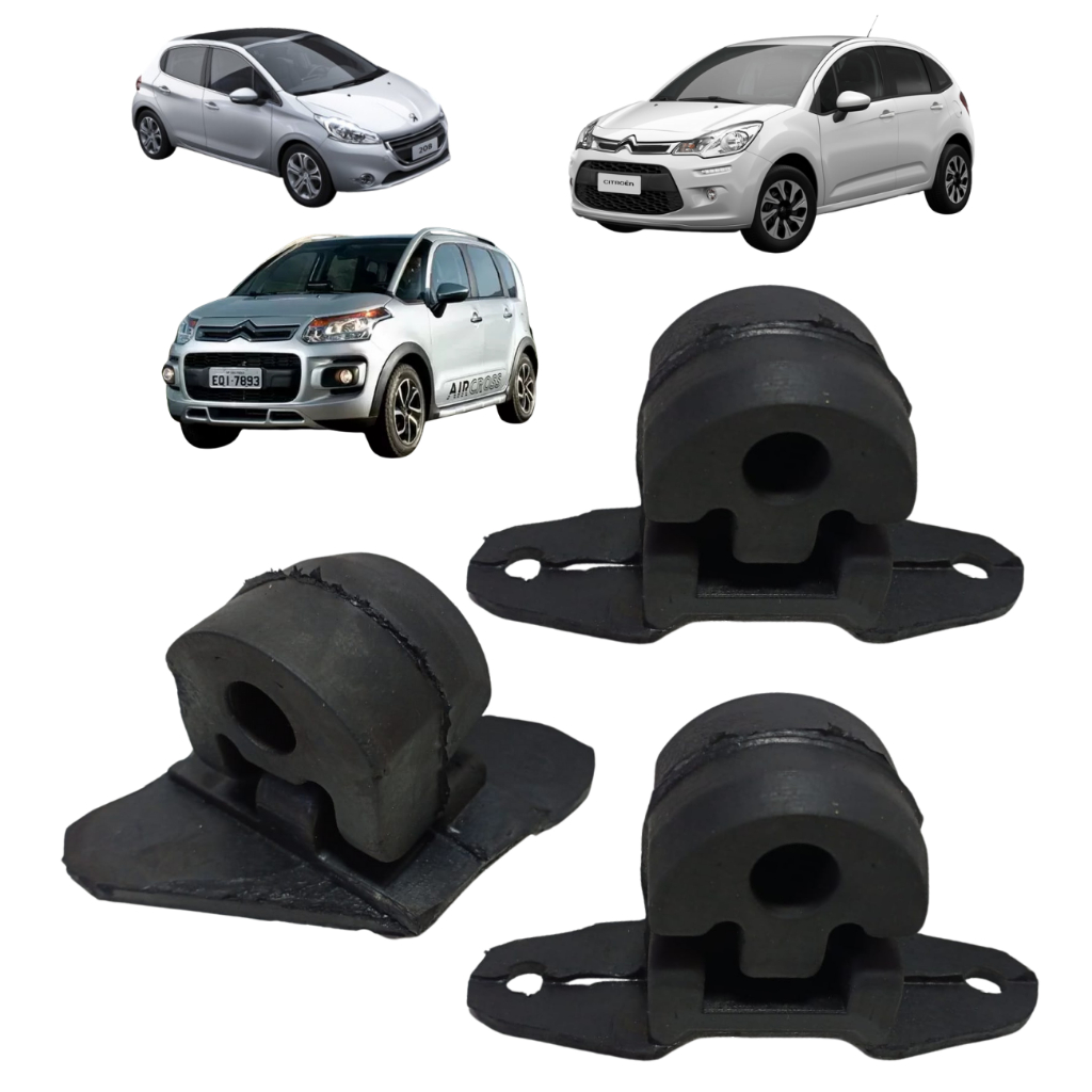 Kit Borracha Escapamento Aircross /c3 Picasso / Peugeot 208