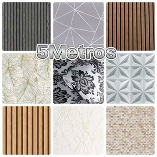 Papel de Parede 3D 5 METROS x 45CM Adesivo Autocolante para Sala, Quarto,  Decoradou em Oferta na Shopee