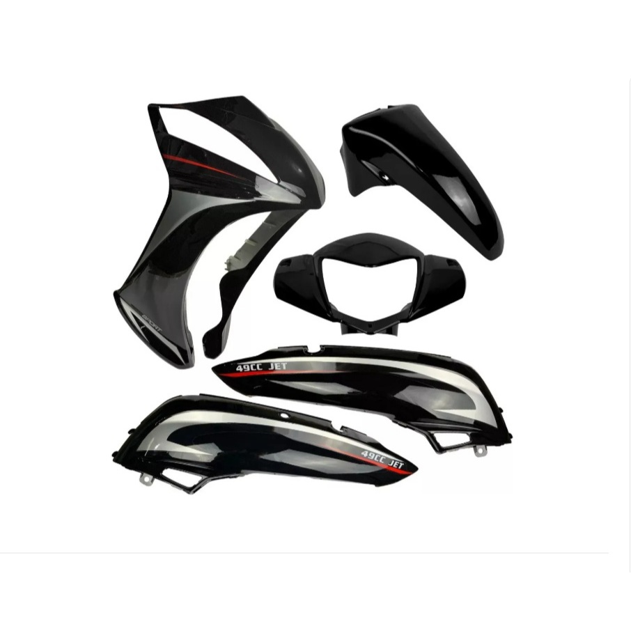 Kit Carenagem Plástico Shineray Jet 50cc 2013 A 2019 em Oferta na Shopee