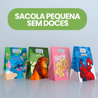 10 / 15 / 20 / 25 / 30 Sacolas Surpresa Pequena Personalizada Lembrancinha Festa Diversos Temas em Oferta na Shopee