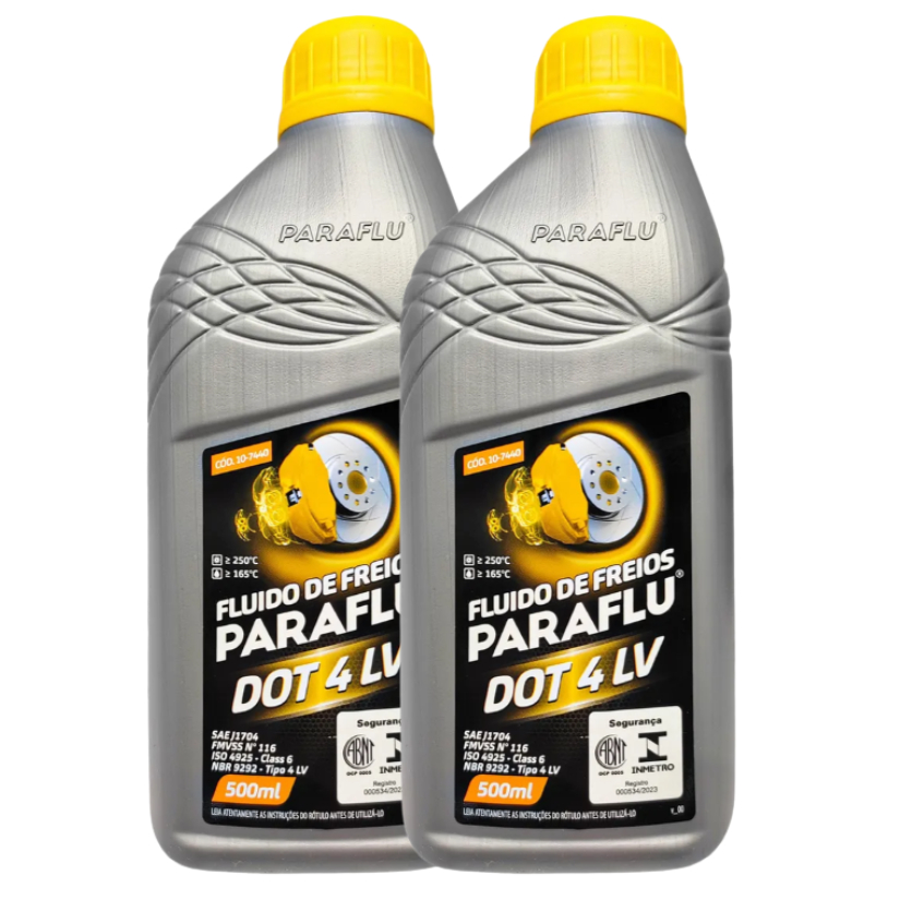 Kit 2 Fluido Óleo De Freio Paraflu Dot 4lv 500ml em Oferta na Shopee