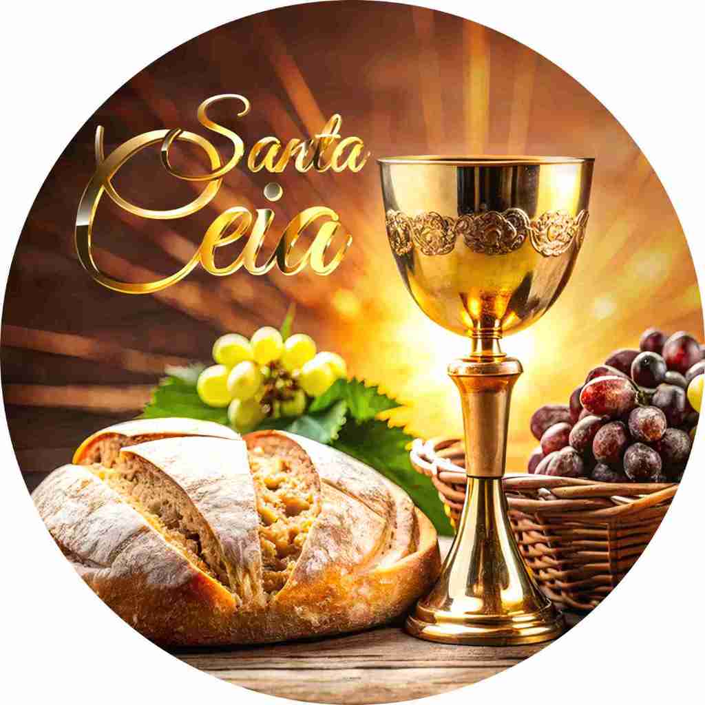 Painel Santa Ceia 1,50m Tecido Sublimado Com Elástico Veste Fácil Painel Redondo em Oferta na Shopee