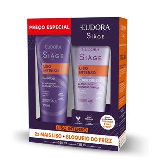 Kit Eudora Siàge Liso Intenso Shampoo 250ml + Condicionador 125ml em Oferta na Shopee