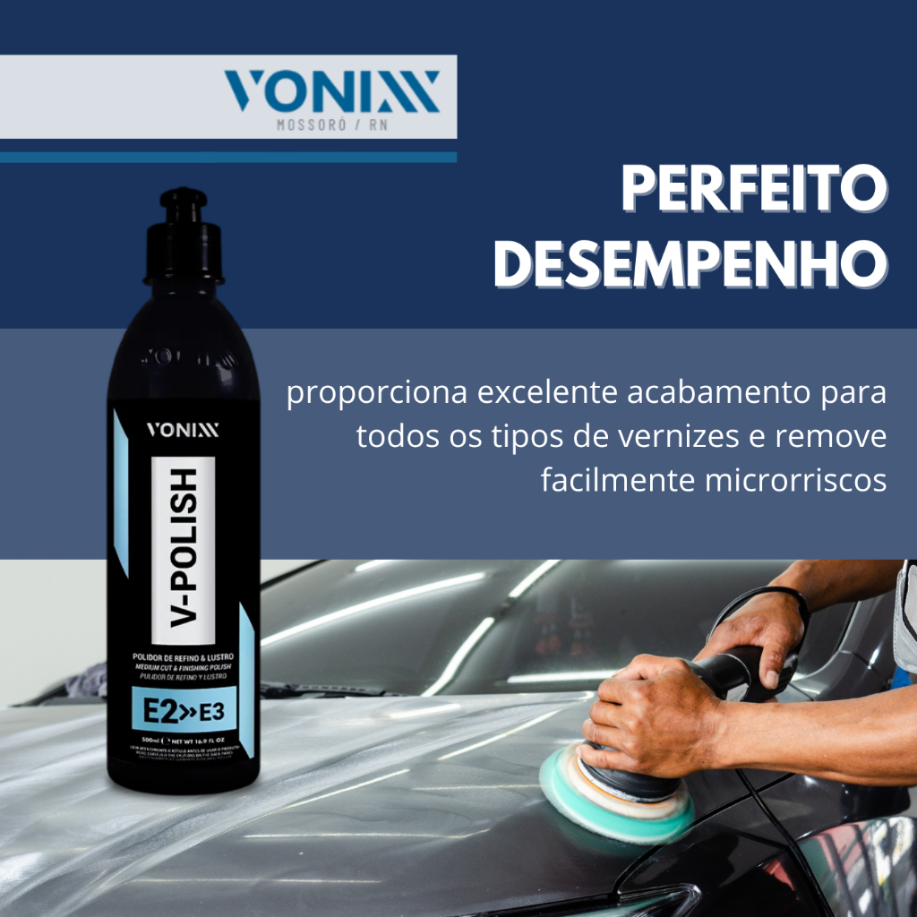 Detalhes do V-polish Polidor De Refino Premium Vonixx 500ml