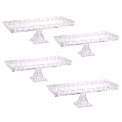 Travessa com pé De Cristal De Chumbo Dragon, Geneva 34x15x10,5cm Lyor