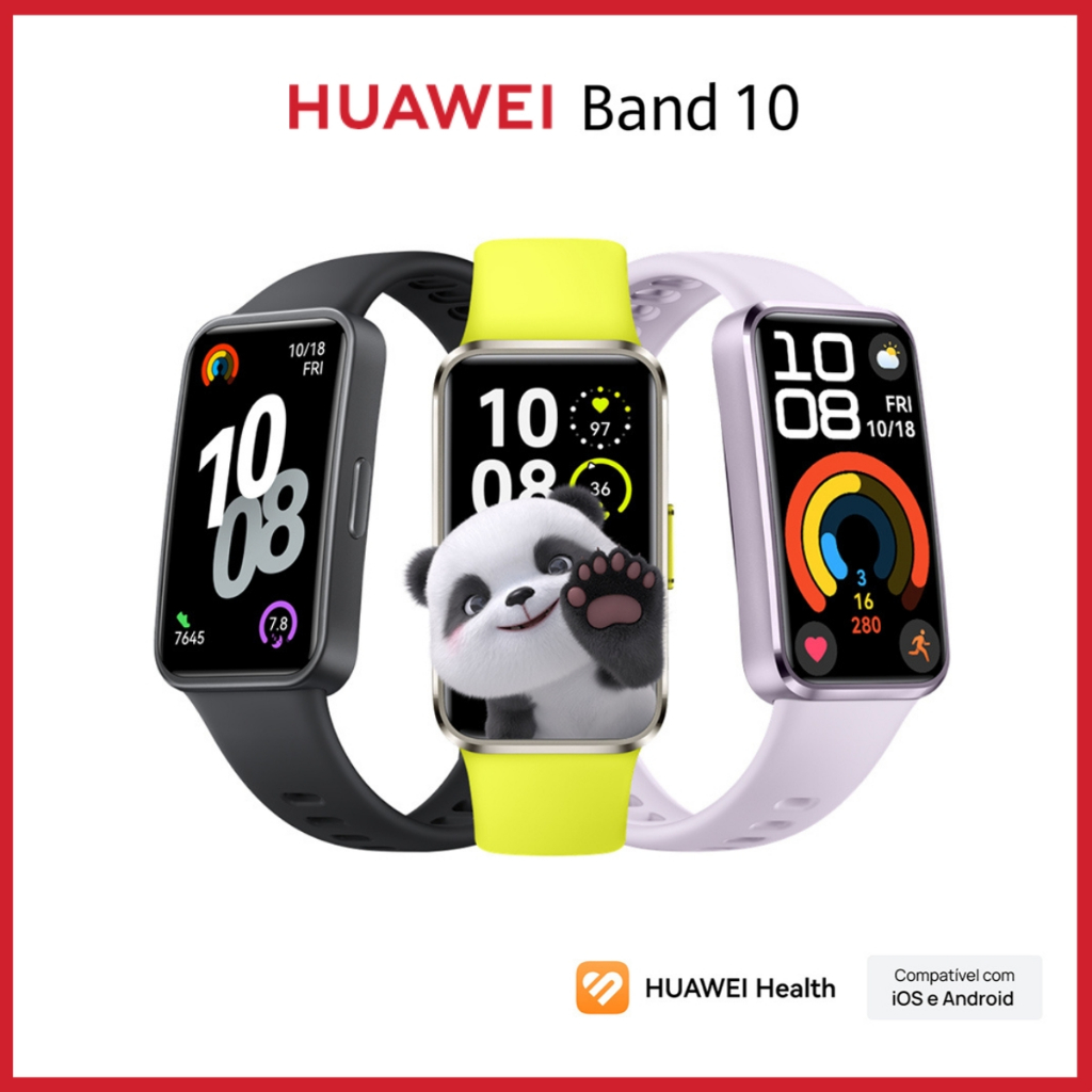 Smartband, HUAWEI Band 10 Assistente de Bem-estar emocional e sono, Compatível com Android e iOs - Mobile & Gadgets
