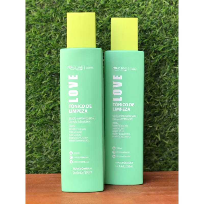 Max Love Tonico De Limpeza Com Ação Adstringente 290ml Limpeza Do Rosto em Oferta na Shopee