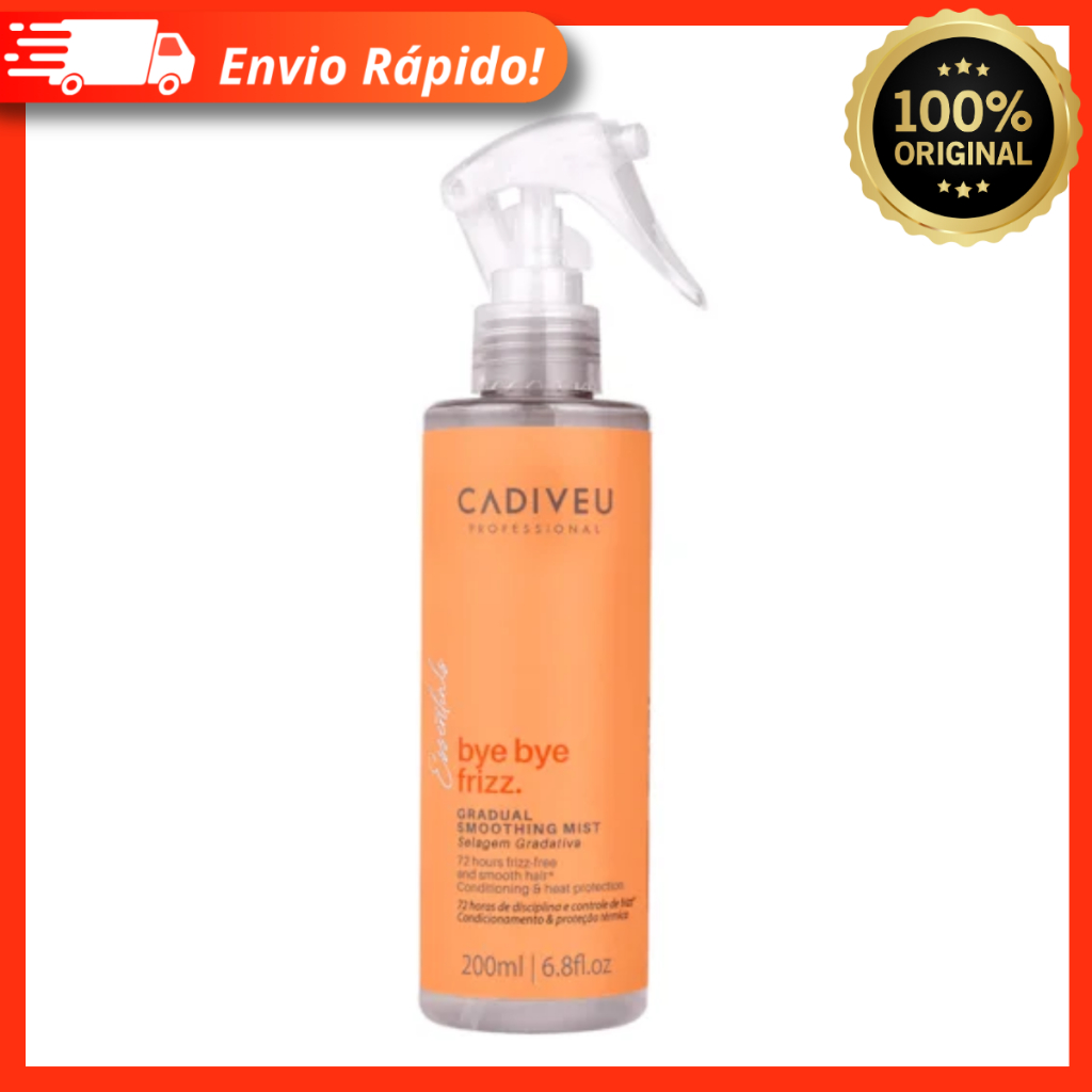Cadiveu Essentials Bye Bye Frizz Selagem Gradativa 200ml Fluído em Oferta na Shopee